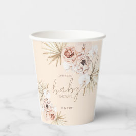 Pampas Grass Boho Bohemisch Baby Dusche Pappbecher