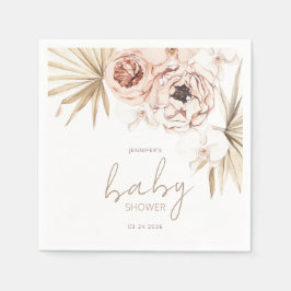 Pampas Grass Boho Bohemisch Baby Dusche Serviette