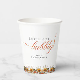 Pampas Grass Boho Bridal Bubbly Brunch Pappbecher