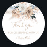 Pampas Grass Boho Wedding Favor Stickers<br><div class="desc">PAMPAS GRASS BOHO WEDDING FAVOR STICKERS

These wedding favor tags are perfect for sending wowing your guests and showing them how much you appreciate having them in your life!</div>