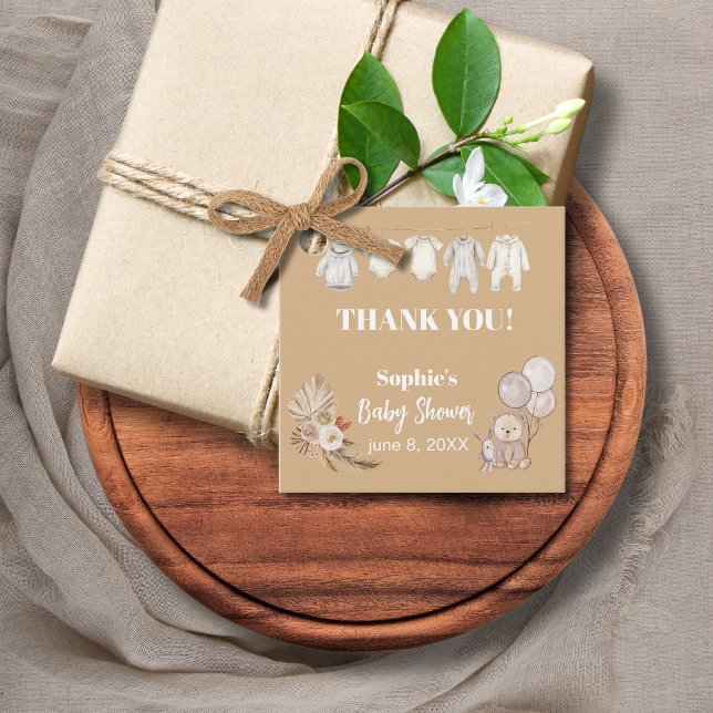 Pampas Grass Boho wir können frühzeitig abwarten B Geschenkanhänger (Von Creator hochgeladen)