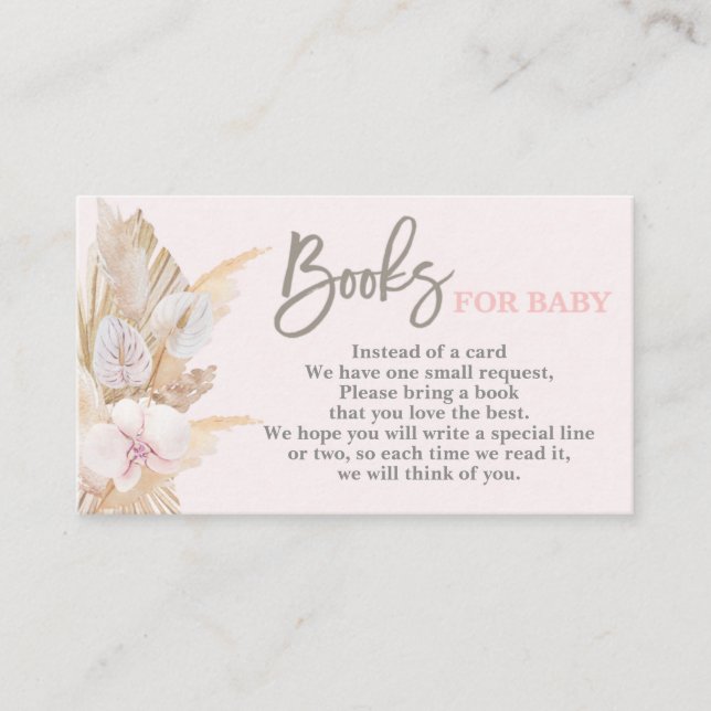 Pampas Grass Books für Baby Begleitkarte (Vorderseite)