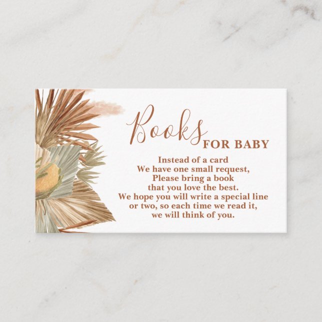 Pampas Grass Books für Baby Begleitkarte (Vorderseite)