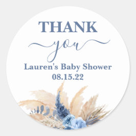 Pampas Grass Boy Baby Shocker Rundaufkleber Runder Aufkleber