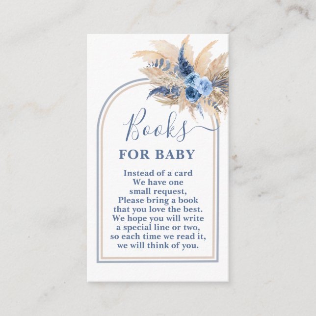 Pampas Grass Boy Books for Baby Card Begleitkarte (Vorderseite)