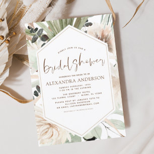 Pampas Grass Brautparty Boho Eucalyptus Invita Einladung