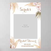 Pampas Grass Brautparty Foto Prop Poster