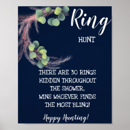 Pampas Grass Brautparty Game Poster