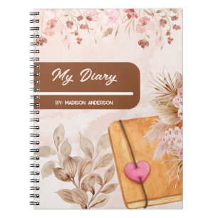 Pampas Grass Diary Notizblock