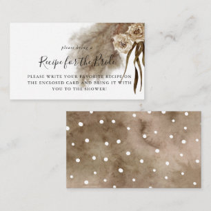 Pampas Grass Fall Brautparty Anfrage Begleitkarte
