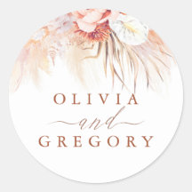 Pampas Grass Floral Terracotta Wedding