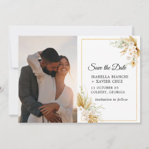 Pampas Grass Foto Wedding Save The Date