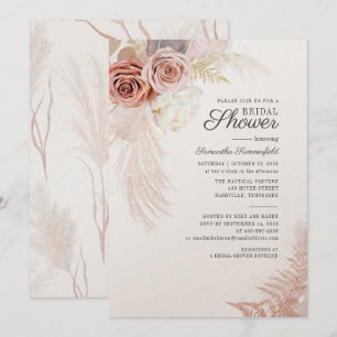 Pampas Grass Getrocknete Blätter Terracotta Brautp