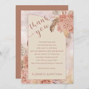 Pampas Grass Hydrangeas Baby shower Merci