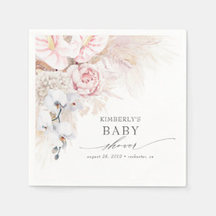 Pampas Grass Kinderdusche / Brautparty Tropical Serviette