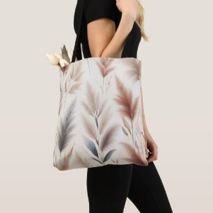 Pampas Grass Modern Boho Floral für Herbst & Herbs Tasche