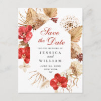 Pampas Grass Red Orchids Hochzeit speichern das Da