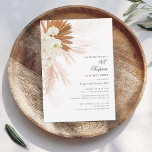 Pampas Grass Script 60. Geburtstag Überraschung Pa<br><div class="desc">Pampas Grass Burnt Orange 60. Geburtstagsparty Einladung mit Wüstenpalmen botanisch mit moderner Typografie und Layout auf weißem Hintergrund. Sie können diese Karte ganz für andere besondere Veranstaltungen anpassen,  indem Sie auf den Button "Personalisieren" klicken,  um das Jahr,  das Layout,  die Textfarbe und vieles mehr zu ändern.</div>