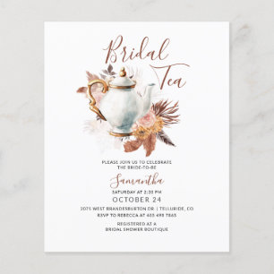 Pampas Grass Terracotta Bridal Tee Party Dusche