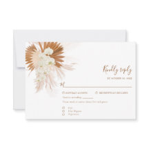 Pampas Grass Terracotta Wedding