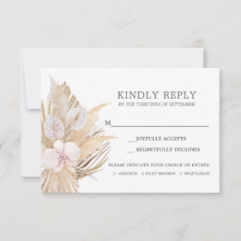 Pampas Grass UAWG wedungskarte RSVP Karte