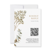Pampas Grass Wedding Boho QR Code UAWG