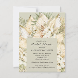 Pampas Grass Wüste Floral Bouquet Brautparty Einladung