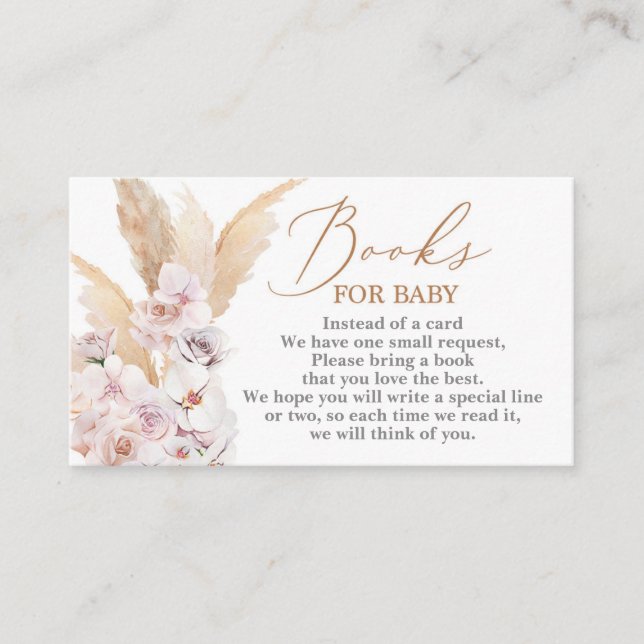 Pampas Grass Wüstenbücher für Baby Begleitkarte (Vorderseite)