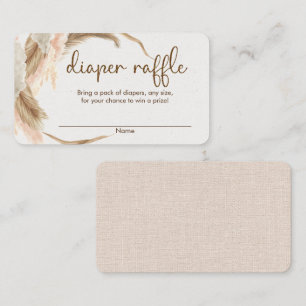 Pampas herbe boho baby shower de couche cartes de 