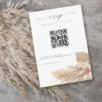 Pampas Herbe Paume Aquarelle RSVP