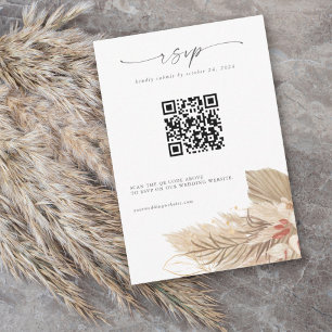 Pampas Herbe Paume Aquarelle RSVP