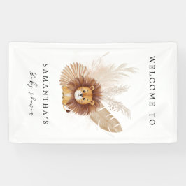 Pampas niedlich Lion Babydusche Banner