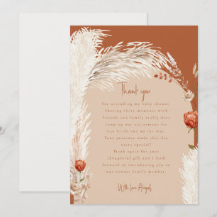 Pampas Terracotta Baby shower Merci