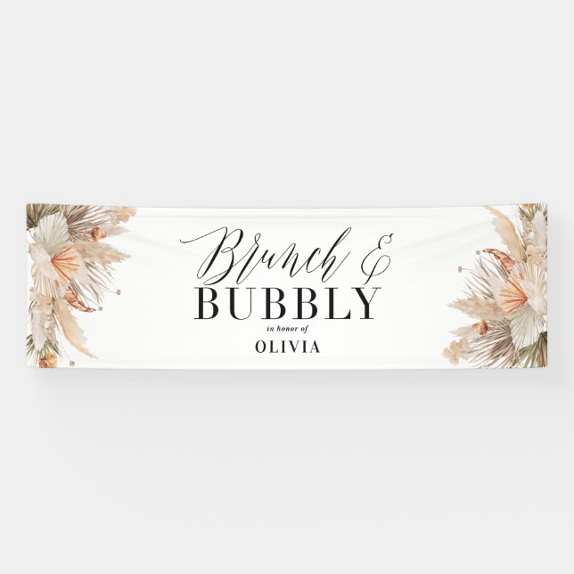 Pampelgras aus Brunch und Brautparty Banner (Horizontal)