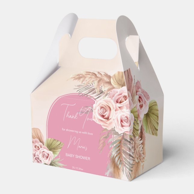 Pampelgras, rosa Bohrosa Kinderdusche Geschenkschachtel (Vorderseite)