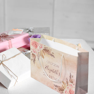 Pampelgras-Rose Große Geschenktüte
