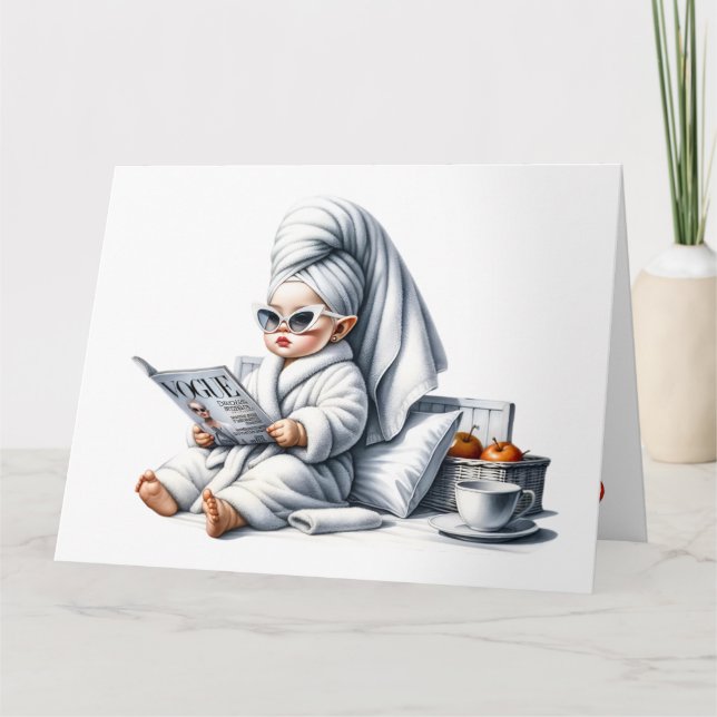 Pamper dich selbst karte (Vorderseite)