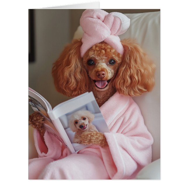 Pampered Poodle Reading Day (Vorderseite)
