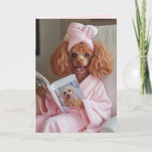 Pampered Poodle Reading Day Einladung