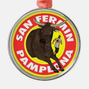 Pamplona - San Fermin Ornament Aus Metall