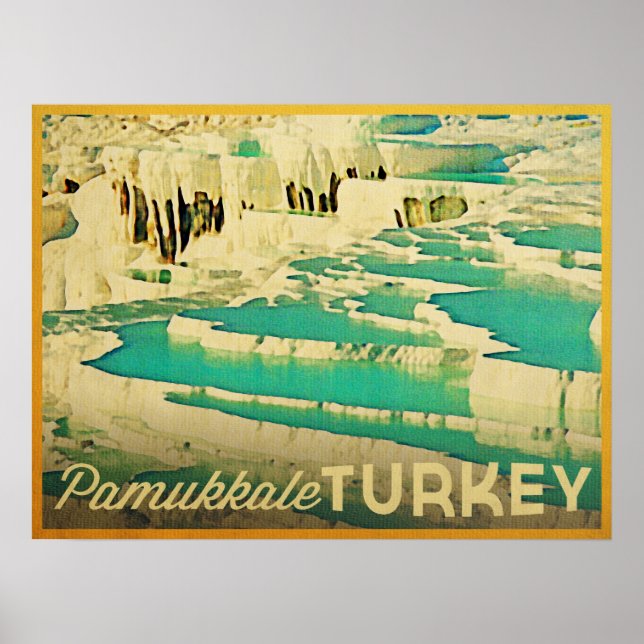 Pamukkale Türkei Poster (Vorne)