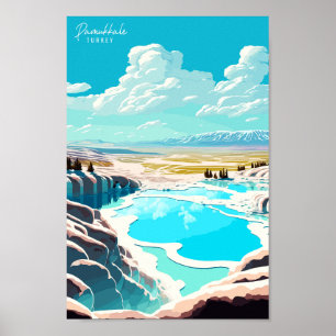 Pamukkale Türkei Reisen Kunst, Dichtung und Musik  Poster