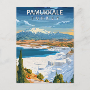 Pamukkale Türkei Thermalseen Vintage Türkisch Postkarte