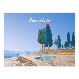 Pamukkale, Türkei - Thermische Becken Fotodruck