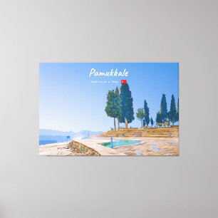 Pamukkale, Türkei - Thermische Becken Leinwanddruck