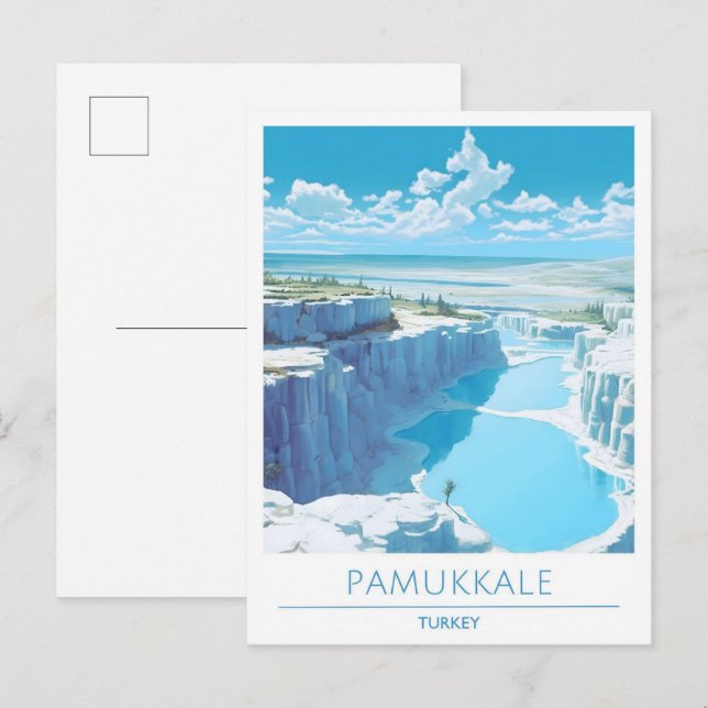 Pamukkale Türkei Travel Postkarte (Vorne/Hinten)