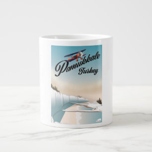 Pamukkale Türkei Urlaubs Poster. Jumbo-Tasse