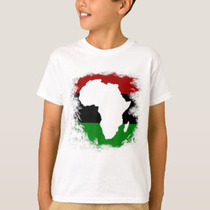 Pan Africa Flag African Continental Map Pan-Africa T-Shirt
