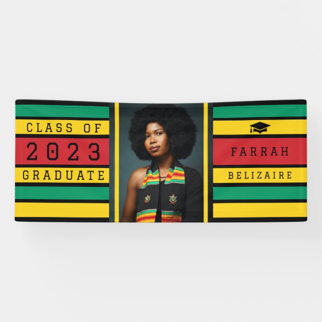 Pan African Abschluss Balloon Banner (Horizontal)