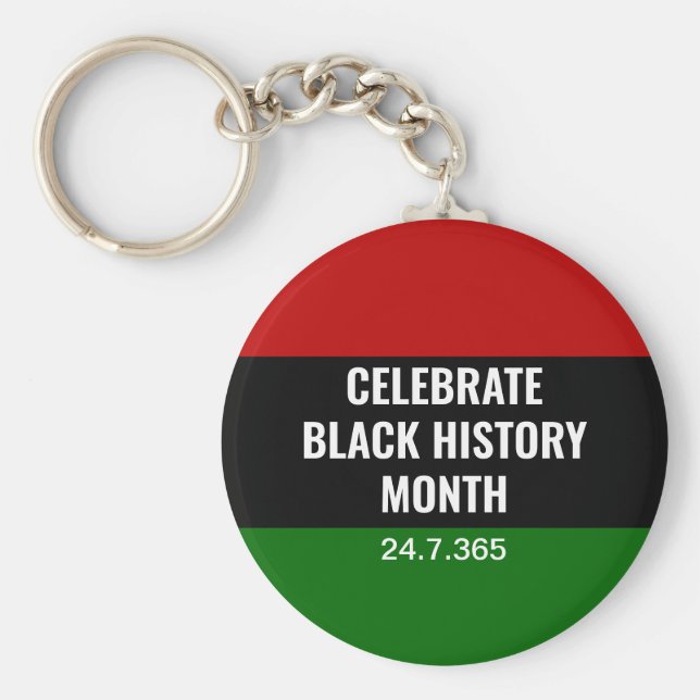 Pan African Black History Monat Schlüsselanhänger (Vorne)